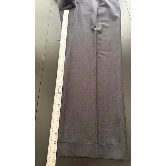 Brooks Brothers 346 Stretch Suit Mens‎ 40R Gray Wool 2-PC Set Jacket Pants 34x28